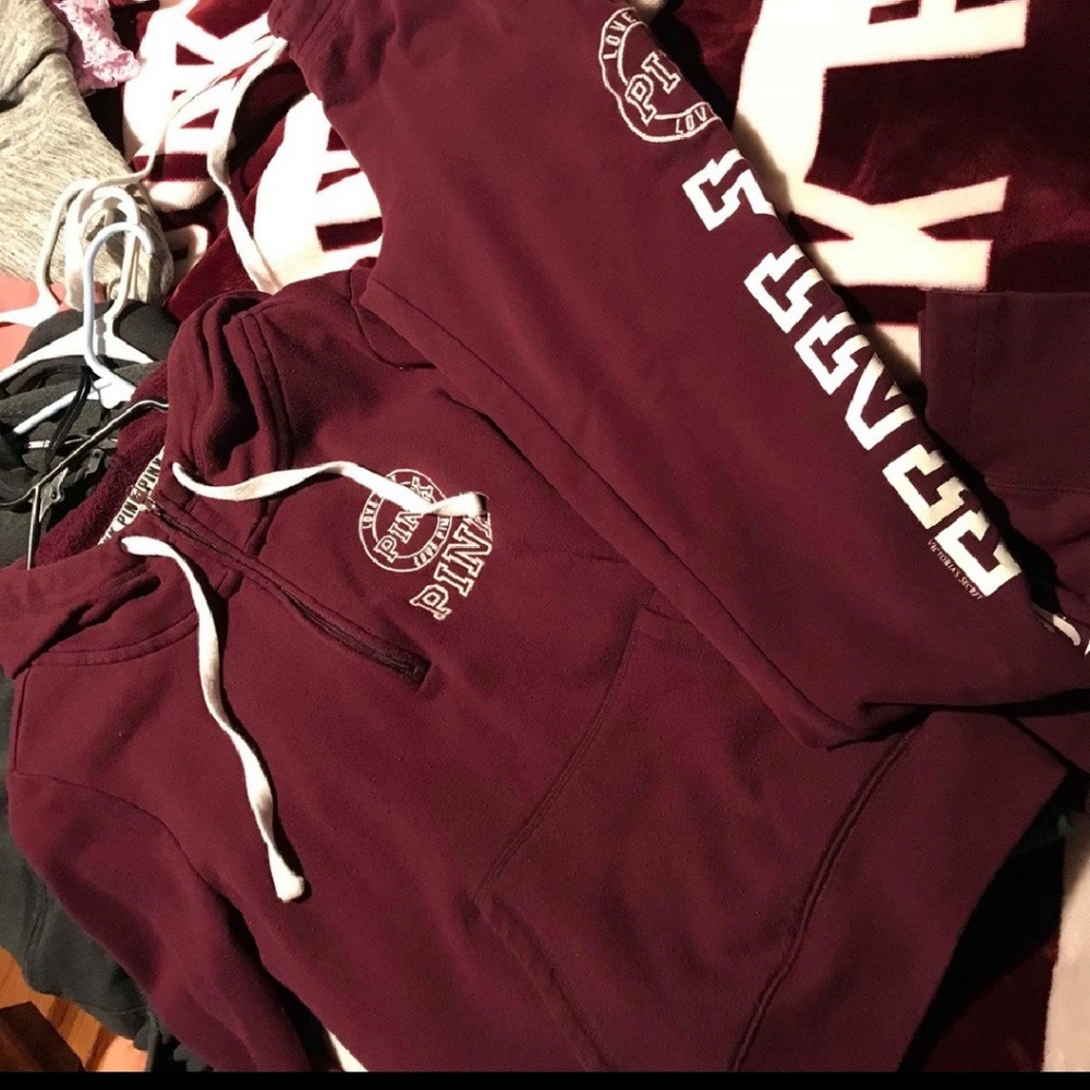 Victoria's secret pink sweats and hoodie small